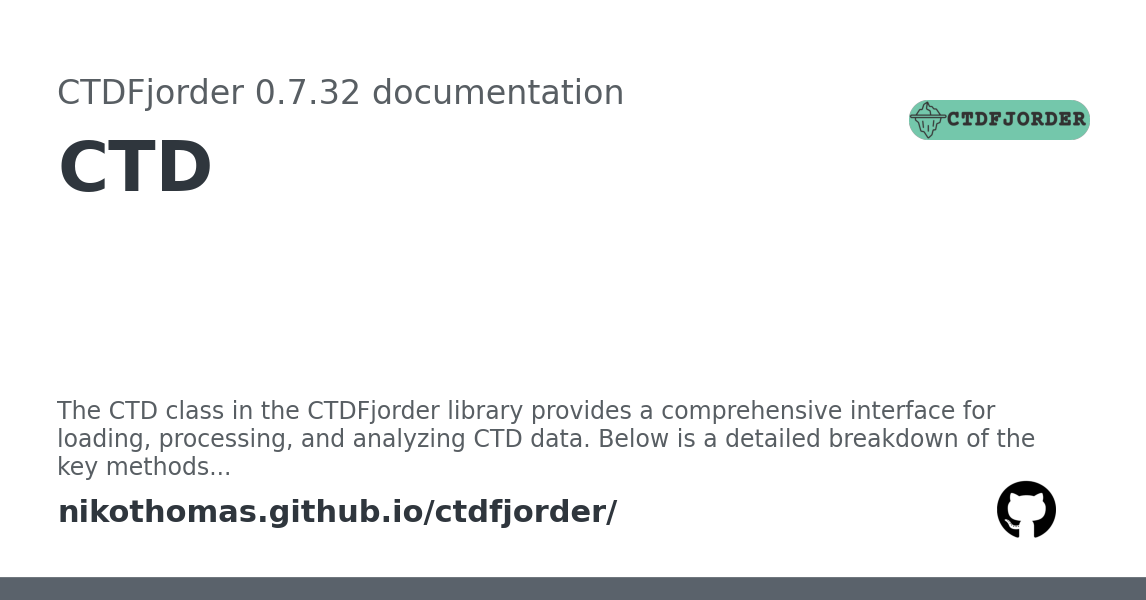 CTD — CTDFjorder 0.7.32 documentation