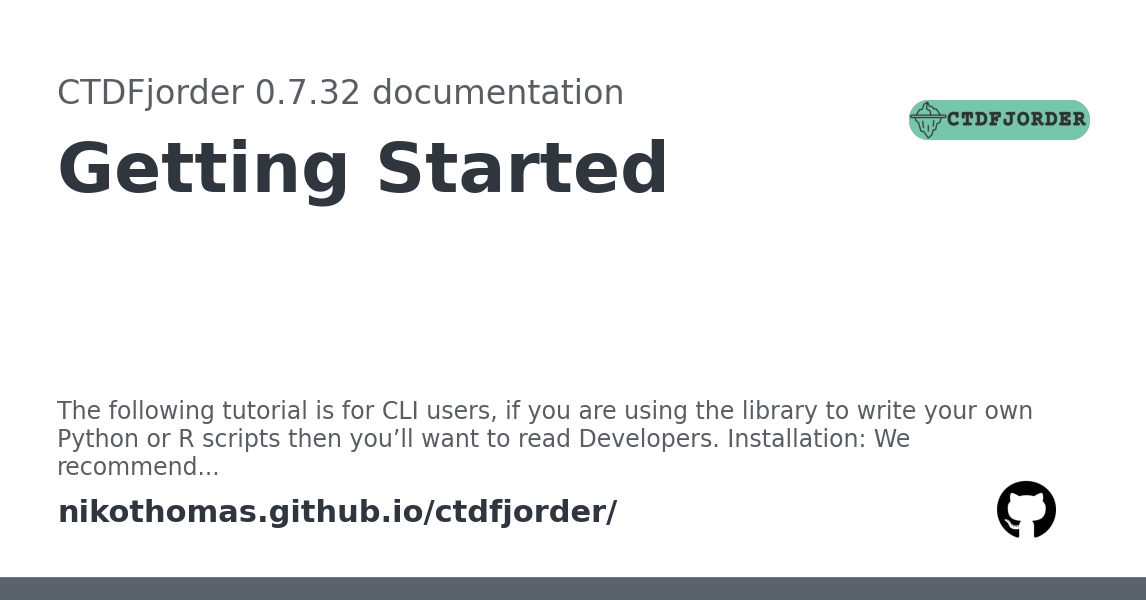 Getting Started — CTDFjorder 0.7.32 documentation